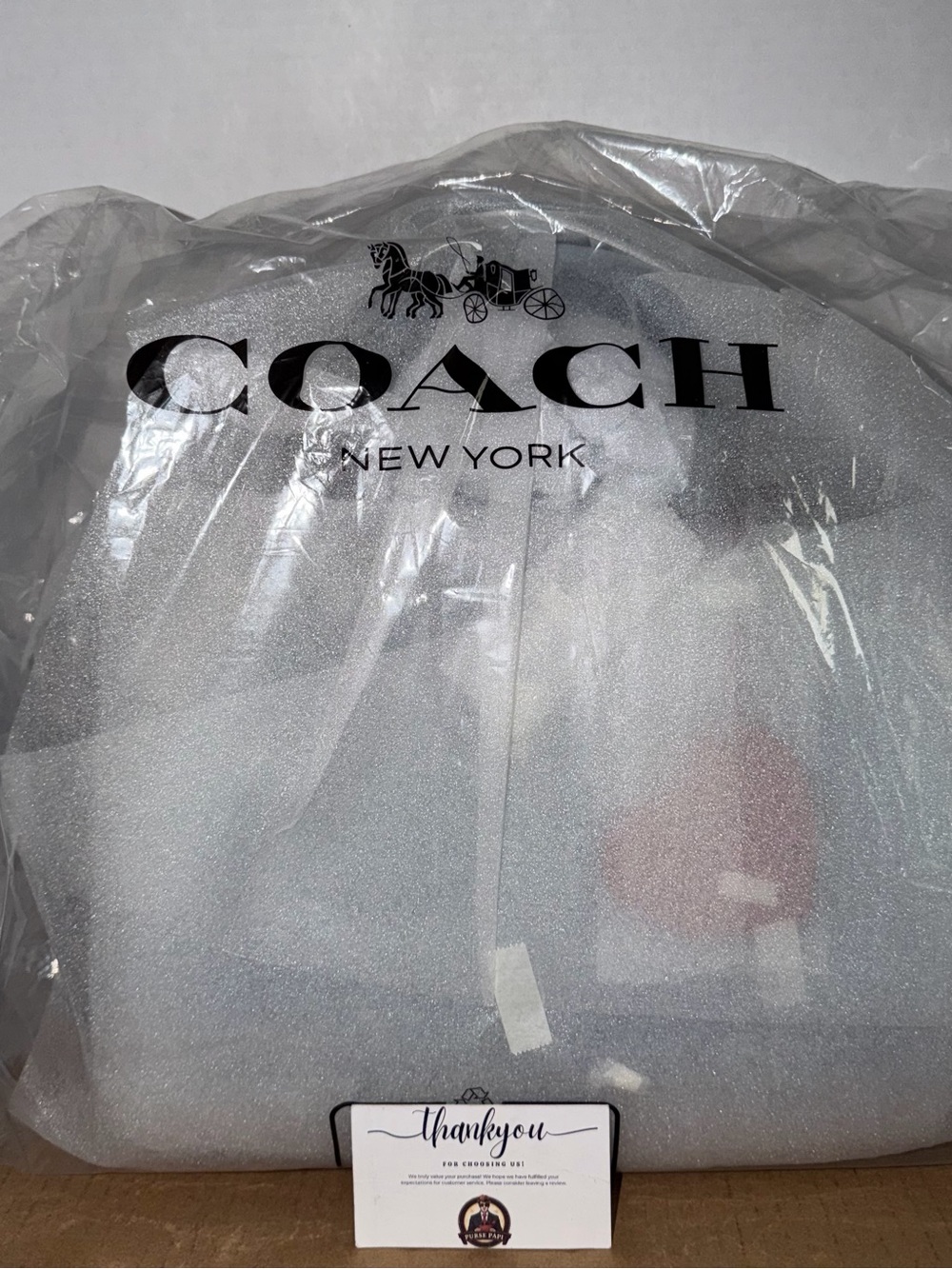 NWT Coach Large Rowan w/Charms in Loved Denim CDY75 SAMEDAY SHIPPING